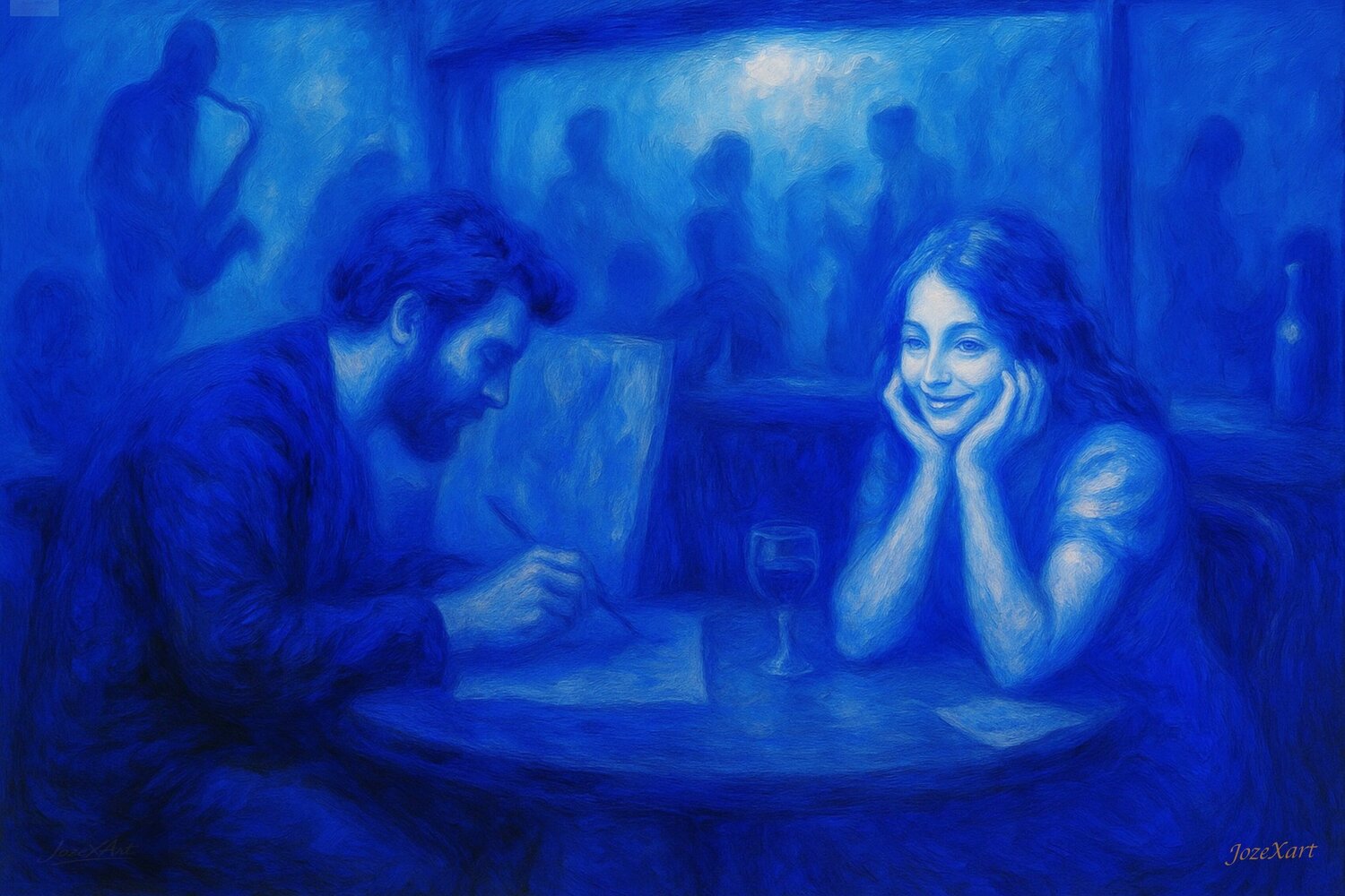 🎧 Silence in Blue JozeXart