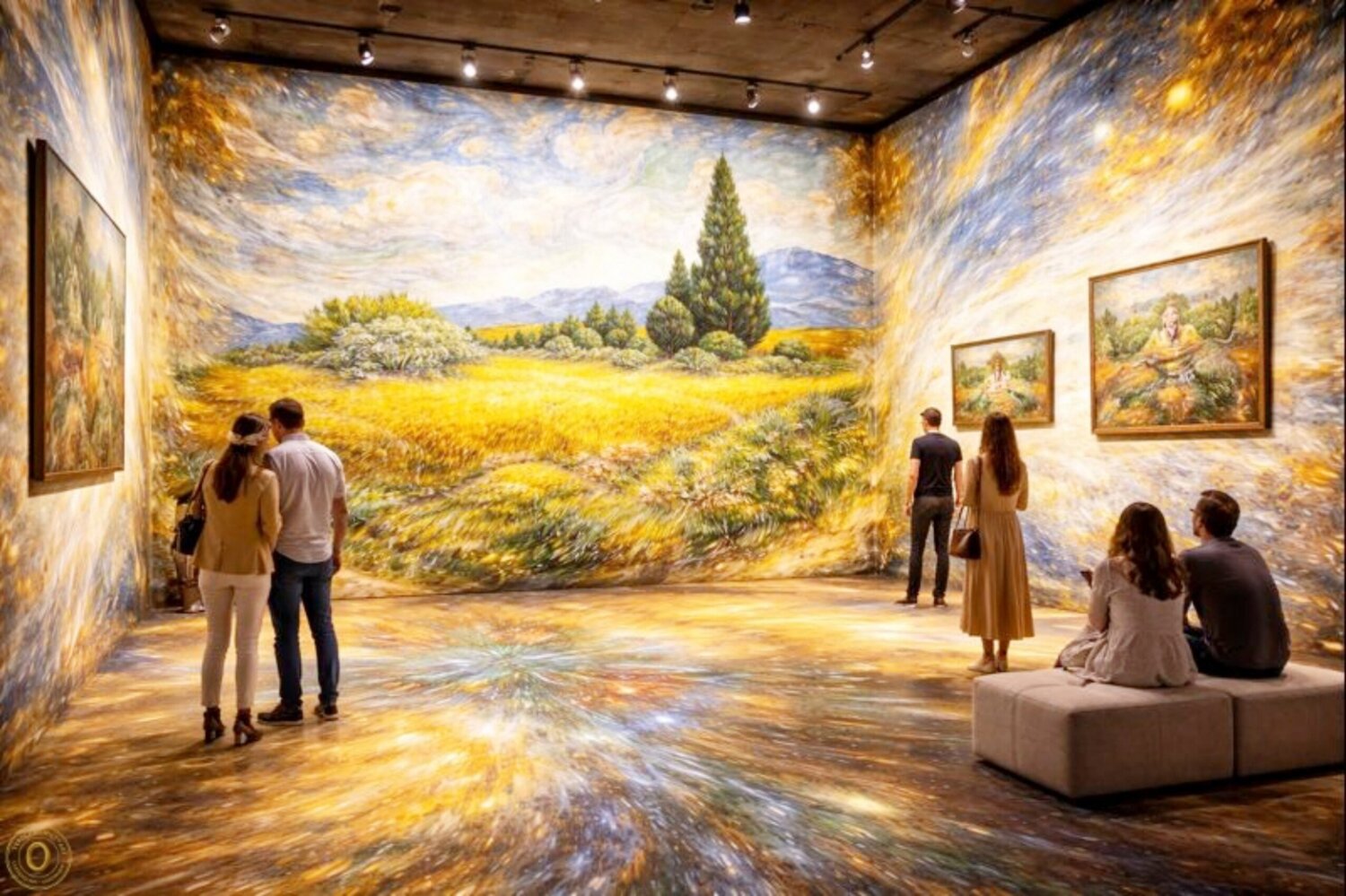 Van Gogh Champ de Blé & Cyprès II 💫 José VINCENT — JozeXart Originalgemälde zu verkaufen