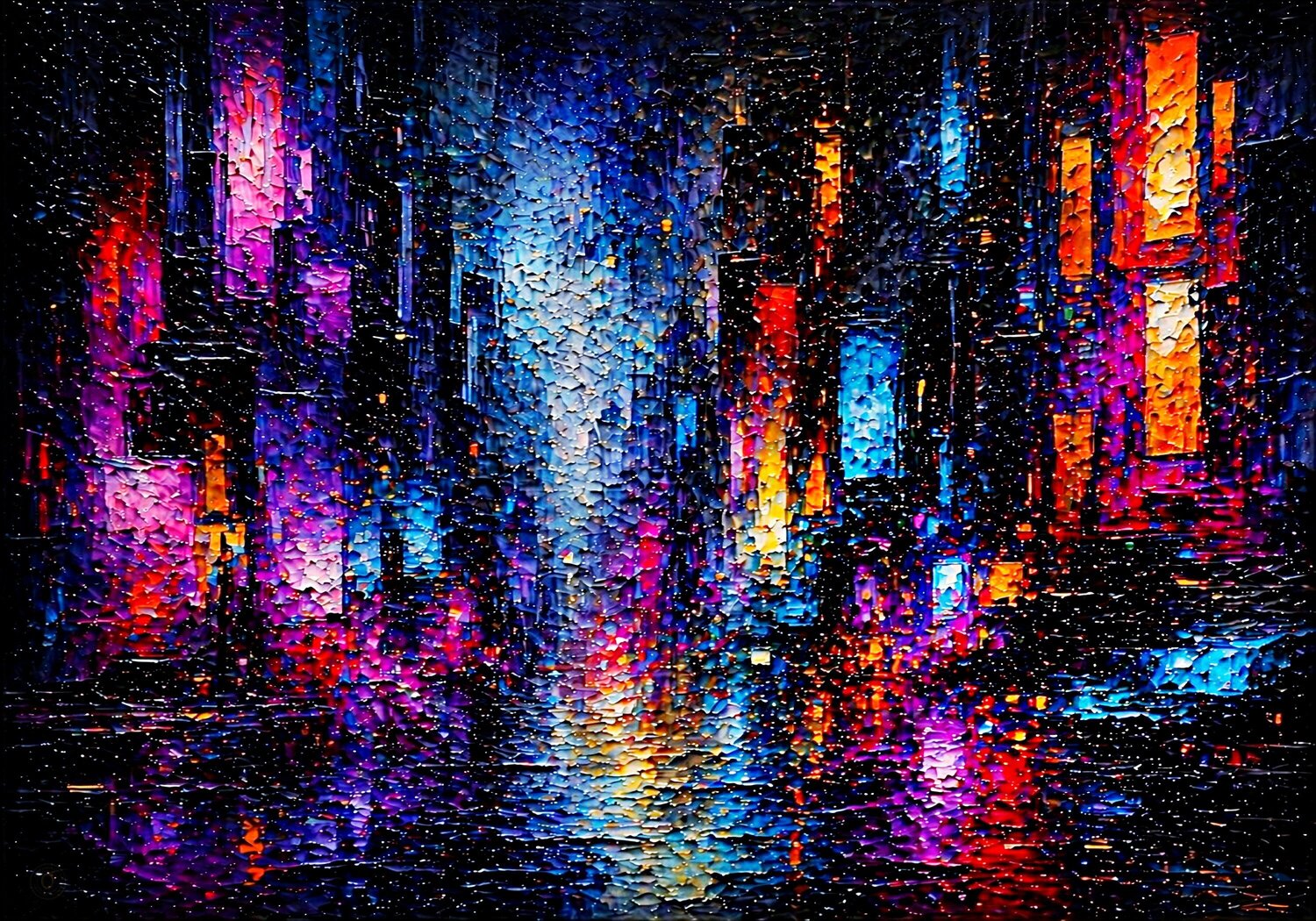 Curvature Flux José VINCENT — JozeXart Dipinto originale in vendita