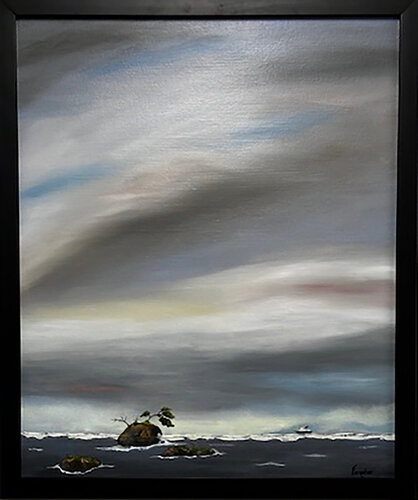 Following the Coastline by Diane Farquhar Hallstrom, Painting for Sale on Singulart