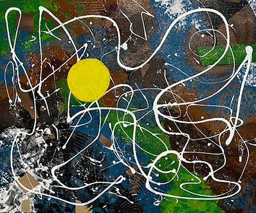Of Sky and Earth van Diane Farquhar Hallstrom, Schilderij te koop op Singulart