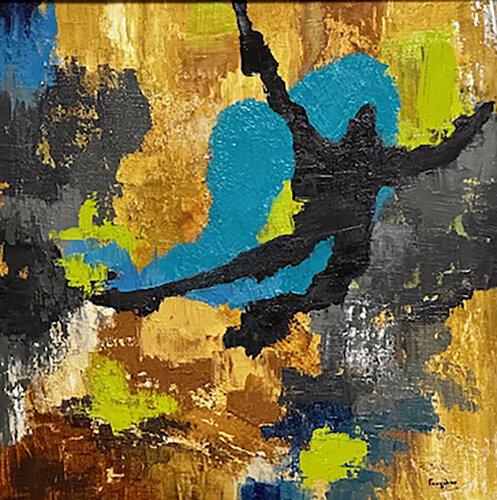 Super Hero par Diane Farquhar Hallstrom, Peinture en vente sur Singulart