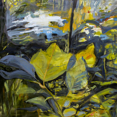 I skoven 4 (In the forest 4) van Stine Lindborg, Schilderij te koop op Singulart