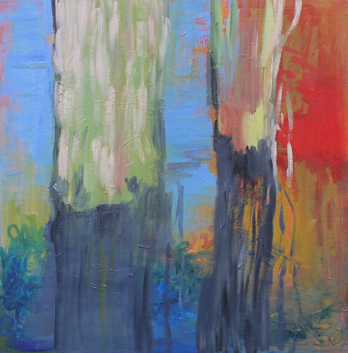 Hertil (Here now) van Stine Lindborg, Schilderij te koop op Singulart
