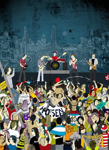 Rock concert in Buenos Aires by Marisol Rossi, Digital for Sale on Singulart