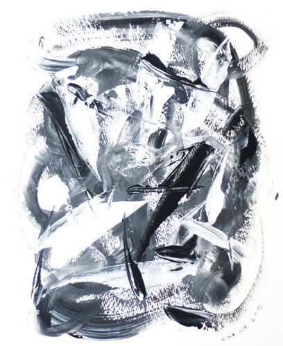 Good Night 3 van Gina Vor, Werk op papier te koop op Singulart