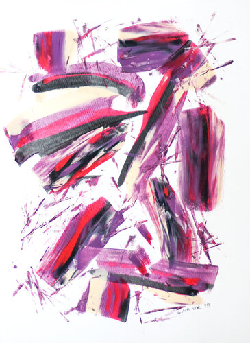 Where Are You? 2 van Gina Vor, Werk op papier te koop op Singulart