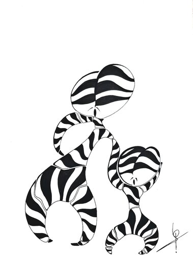 003 dessin posca by Stephane Vanhove, Drawing for Sale on Singulart