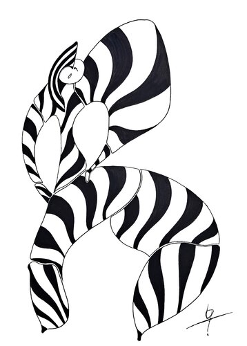 006 dessin posca de Stephane Vanhove, Dibujo a la venta en Singulart