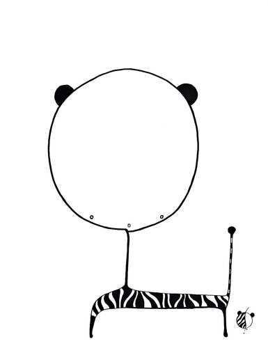 007 dessin posca by Stephane Vanhove, Drawing for Sale on Singulart