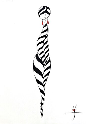 008 dessin posca by Stephane Vanhove, Drawing for Sale on Singulart