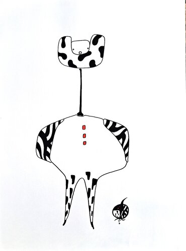 011 dessin posca by Stephane Vanhove, Drawing for Sale on Singulart