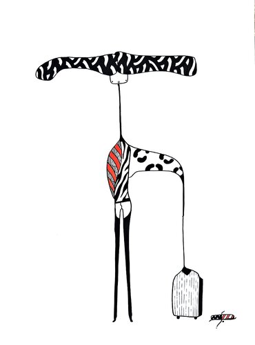 013 dessin posca by Stephane Vanhove, Drawing for Sale on Singulart