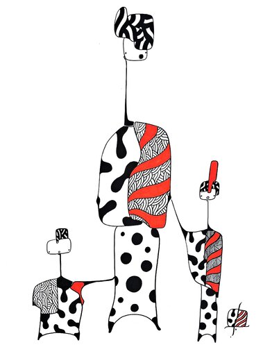 014 dessin posca by Stephane Vanhove, Drawing for Sale on Singulart