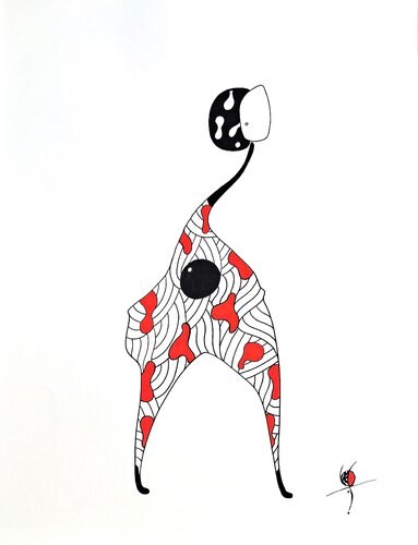 015 dessin posca by Stephane Vanhove, Drawing for Sale on Singulart