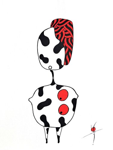 020 dessin posca by Stephane Vanhove, Drawing for Sale on Singulart