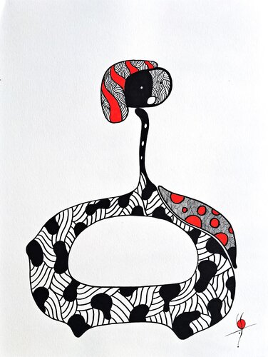 021 dessin posca by Stephane Vanhove, Drawing for Sale on Singulart