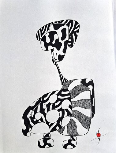 022 dessin posca by Stephane Vanhove, Drawing for Sale on Singulart