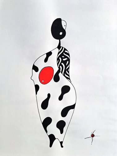 023 dessin posca by Stephane Vanhove, Drawing for Sale on Singulart