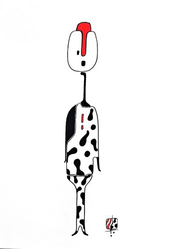 001 dessin posca by Stephane Vanhove, Drawing for Sale on Singulart