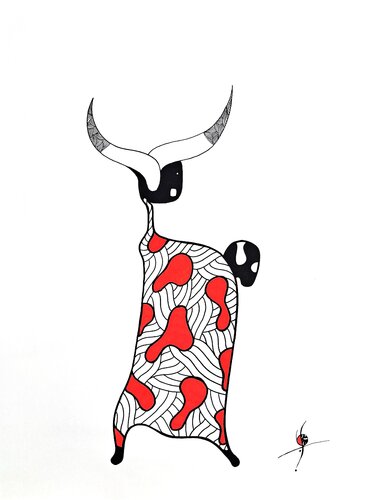 026 dessin posca de Stephane Vanhove, Dibujo a la venta en Singulart