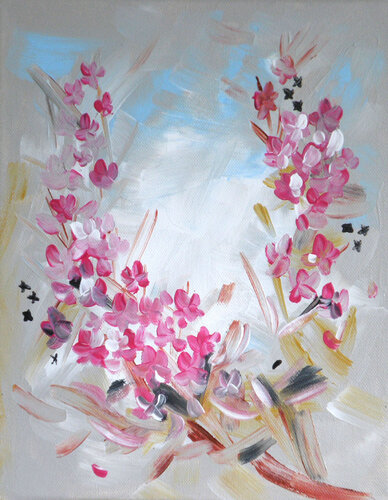 Cherry Blossom van Maria Heinrich, Schilderij te koop op Singulart