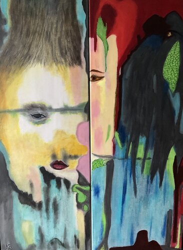 Rock Singers di Kati Binda, Pittura in vendita su Singulart