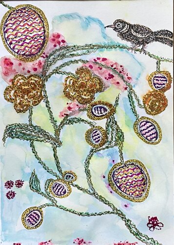 Easter vibes di Kati Binda, Pittura in vendita su Singulart