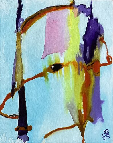 Looking uninhibited par Kati Binda, Peinture en vente sur Singulart