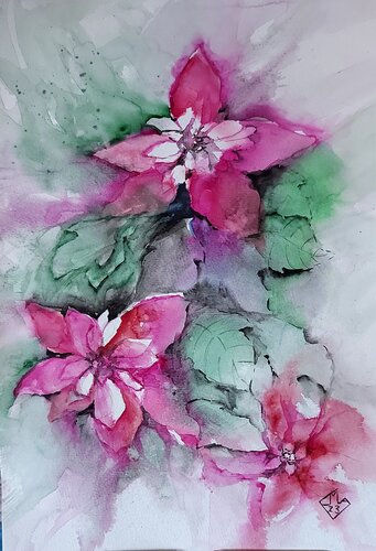 Stelle di Natale by Maria Antonietta Garzia, Work on Paper for Sale on Singulart