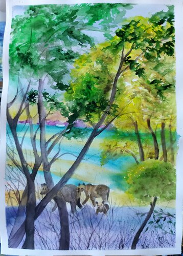 Passeggiata nel Parco Nazionale di Abruzzo, Molise e Lazio by Maria Antonietta Garzia, Work on Paper for Sale on Singulart