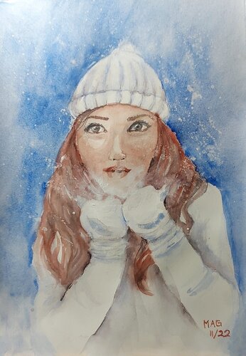 La prima neve von Maria Antonietta Garzia, Malerei kaufen auf Singulart
