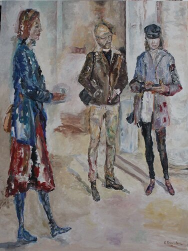 Vernissage 1 di Karen Finkelstein, Pittura in vendita su Singulart