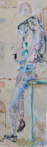 Dans la salle di Karen Finkelstein, Pittura in vendita su Singulart