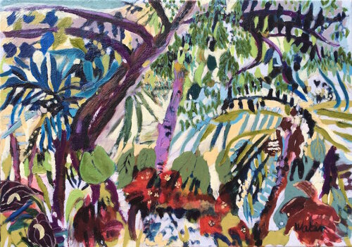 Orage au Costa-Rica di Françoise Watin, Pittura in vendita su Singulart