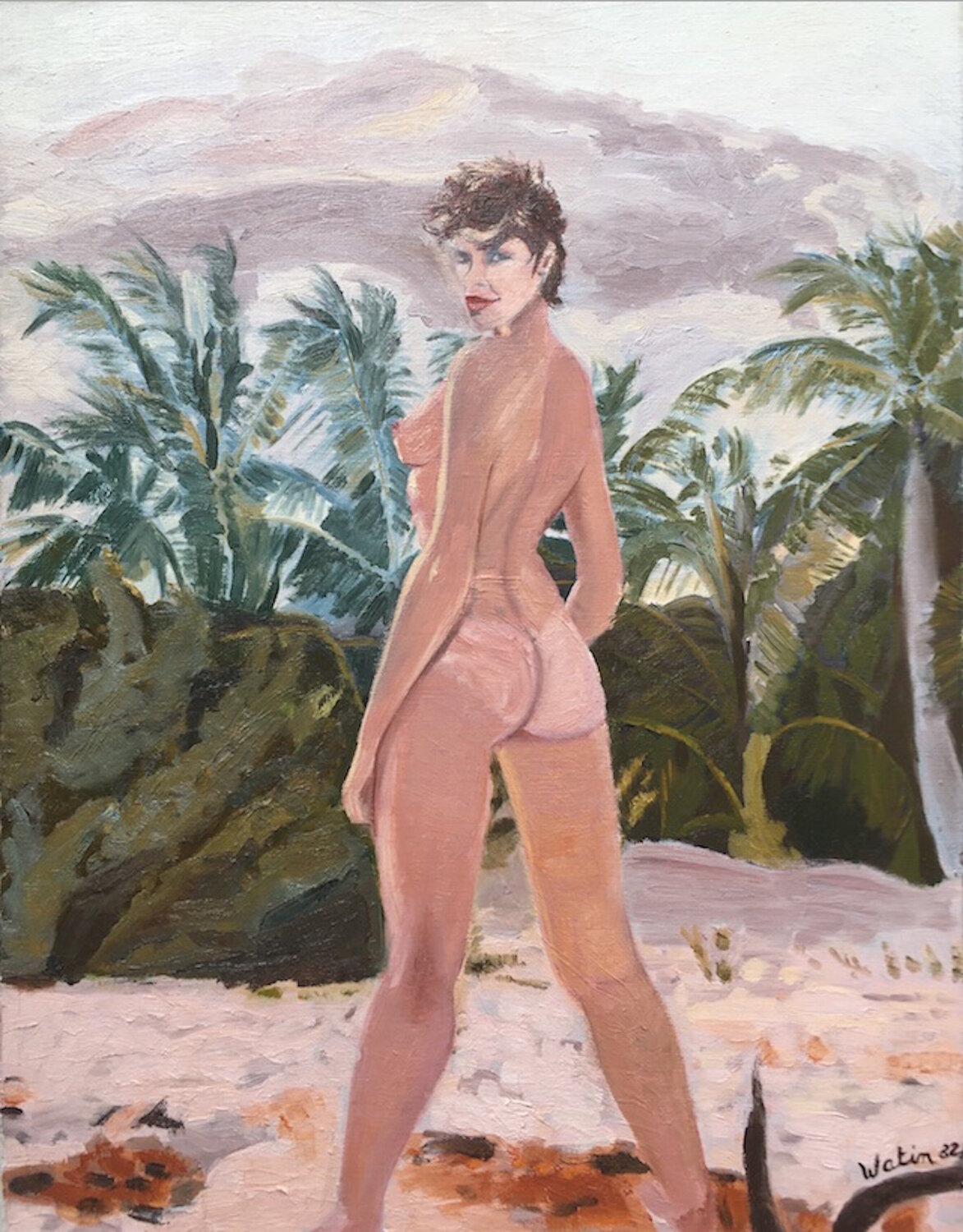 Le dos d'Elsa Françoise Watin