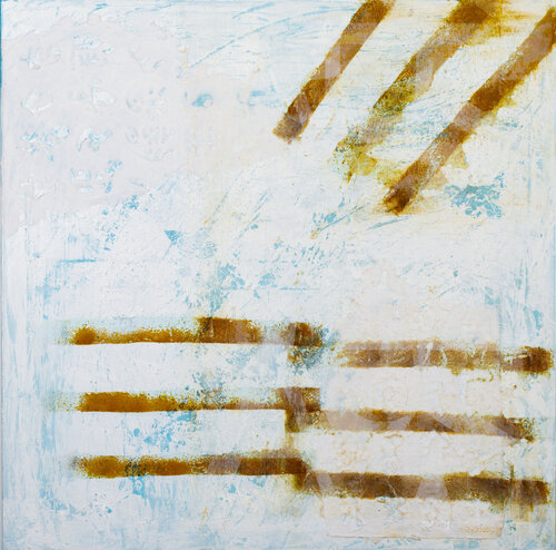 Fences corroding into a fragile freedom von Liselotte Bombitzki, Malerei kaufen auf Singulart