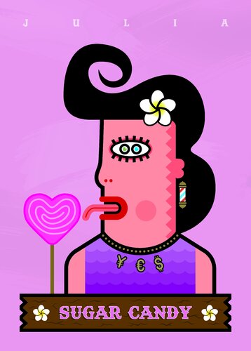 JULIA > LED light display van Tino Nitschke, Afdruk te koop op Singulart