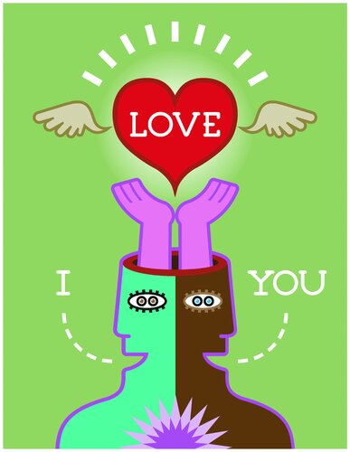 I LOVE YOU > LED light display von Tino Nitschke, Druck kaufen auf Singulart