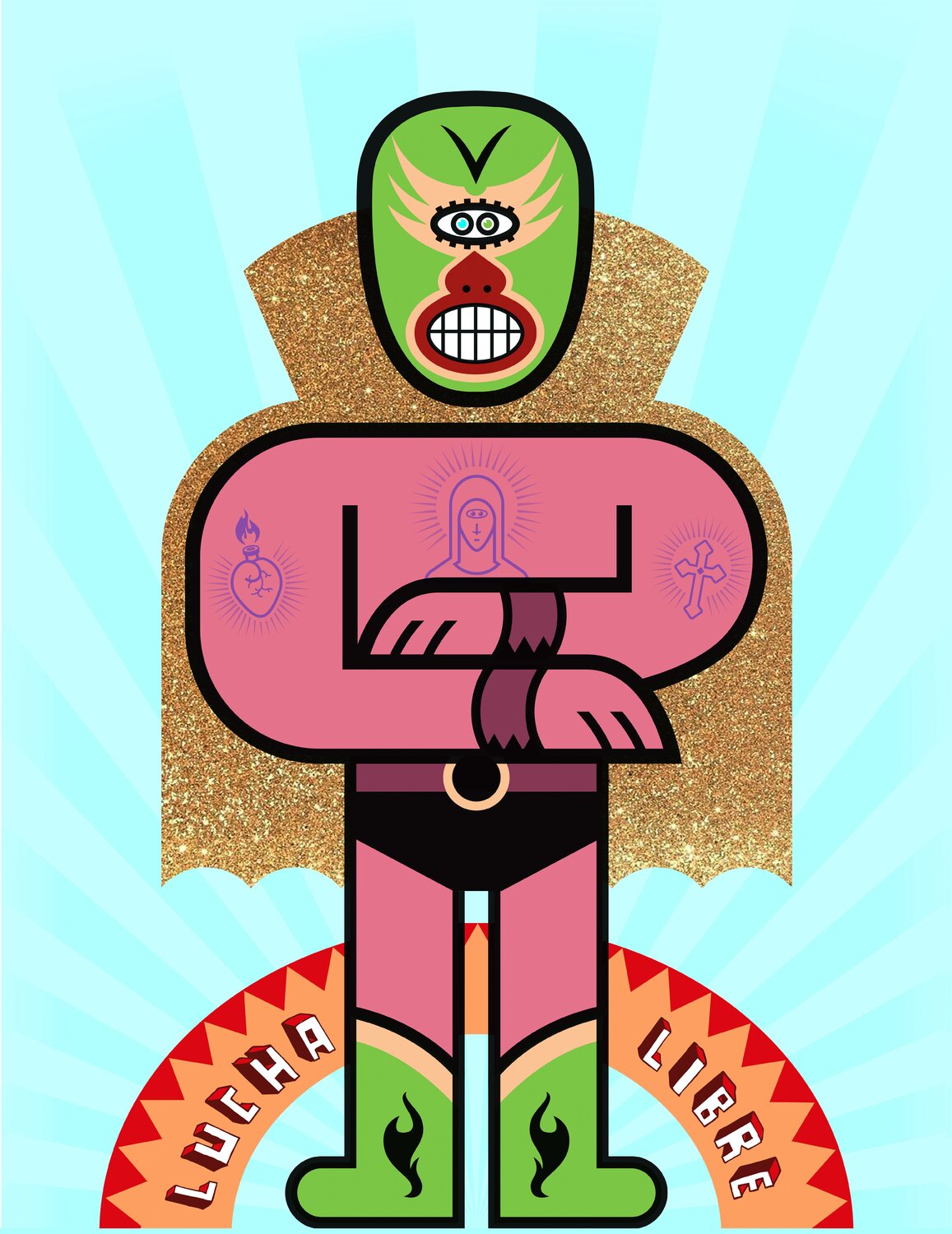 EL SANTO > LED light display Tino Nitschke