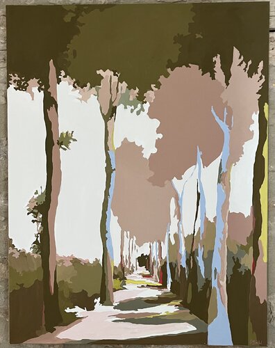 Allee chromatique di Cecile Llambi, Pittura in vendita su Singulart
