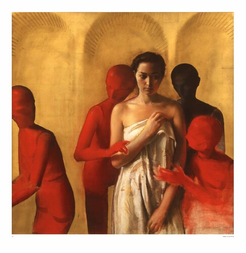 Queen of Hearts, large scale, archival quality Giclee Print van Ronald Sherr, Afdruk te koop op Singulart