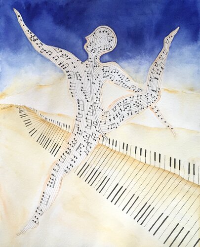 🎶 Sand Dancer 🤘 di John Goldsworthy, Pittura in vendita su Singulart