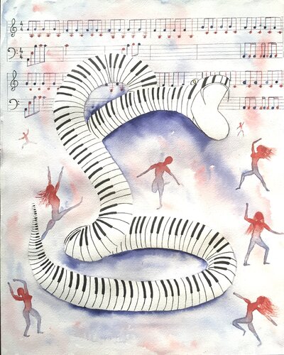 🎶Venom of the Dancer 🎶 von John Goldsworthy, Malerei kaufen auf Singulart