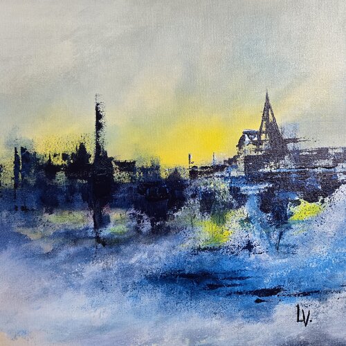 Dans la brume marine van Laurent Victor, Schilderij te koop op Singulart