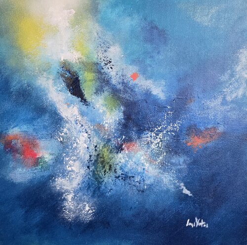 Profondeur marine van Laurent Victor, Schilderij te koop op Singulart