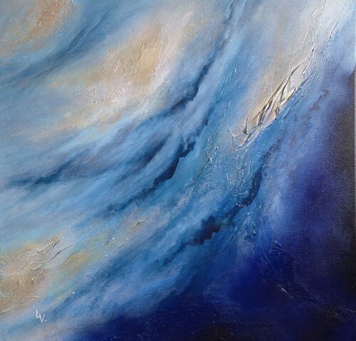 Bleu marine van Laurent Victor, Schilderij te koop op Singulart