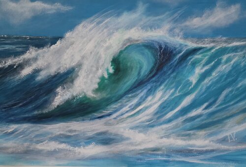 Wave 1 van Laurent Victor, Schilderij te koop op Singulart