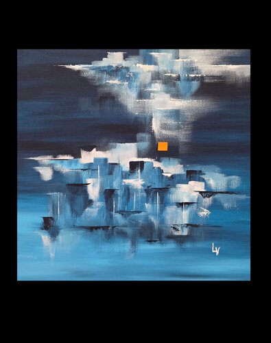 Mer calme van Laurent Victor, Schilderij te koop op Singulart