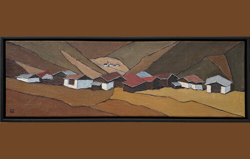 Schluppes, Jaufental, Südtirol van Johannes Maria Pittl, Schilderij te koop op Singulart